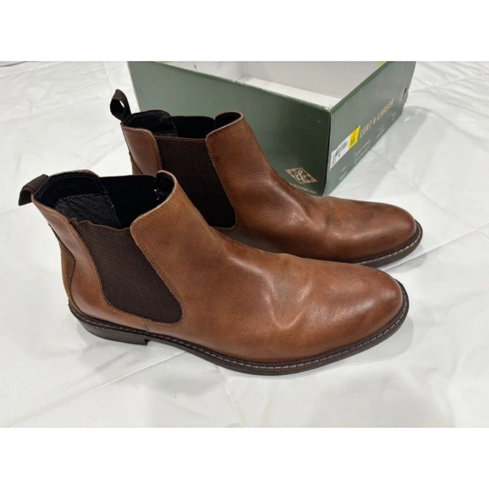 Men’s Kurt & Lawson Brown Size 10.5 Slip-On Half Boots